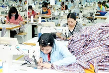 Export-oriented garment production line at Duc Giang Garment Joint Stock Company. Photo: NAM ANH