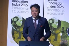 Daren Tang, Director General of WIPO, at the launch of the Global Innovation Index (GII) 2025 Report. (Photo: thoibaonganhang.vn)