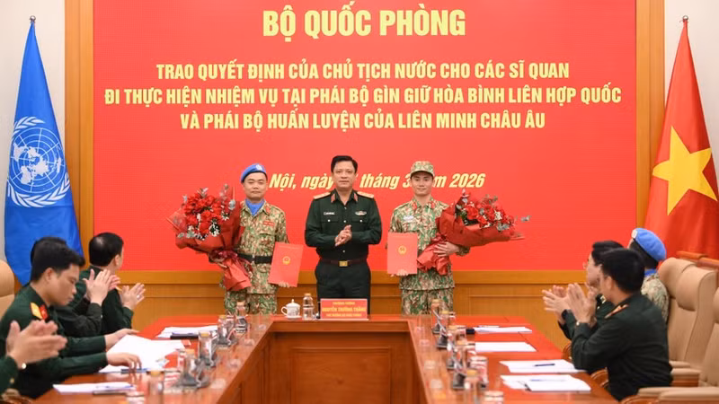 State President’s decisions presented to military officers for UN peacekeeping missions