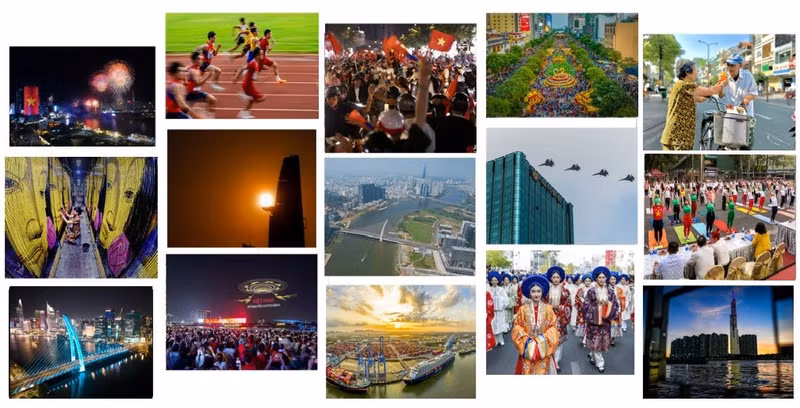 Entries submitted to the first ‘Ho Chi Minh City – New Colours’ photo contest (Photo: plo.vn)