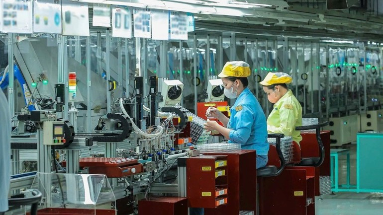 Female workers at Foster Electronics Viet Nam Co., Ltd. (Photo: VNA)