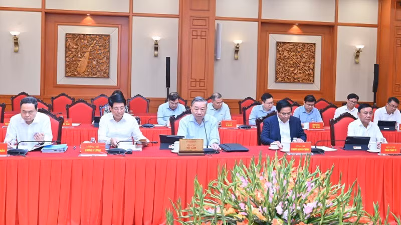 Politburo reviews preparations for 8th Congress of Central Public Security Party Committee (Photo: NDO/Dang Khoa)