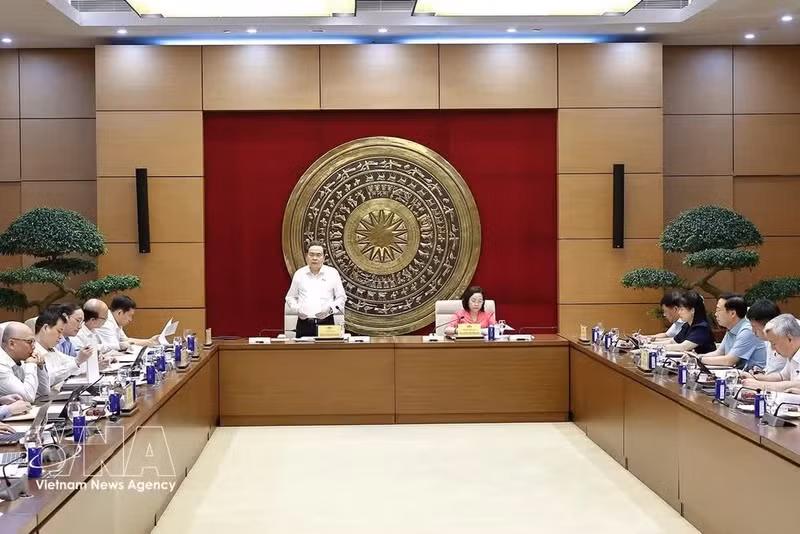 An overview of the May 20 working session (Photo: VNA)
