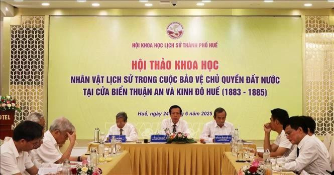 The workshop is held by the Hue Association of Historical Science on June 24. (Photo: VNA)