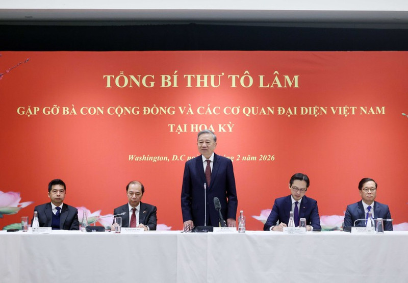 Party General Secretary To Lam addresses the meeting. (Photo: VNA)