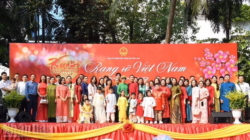Participants at a programme organised by the Embassy of Viet Nam in Thailand to welcome Lunar New Year 2026