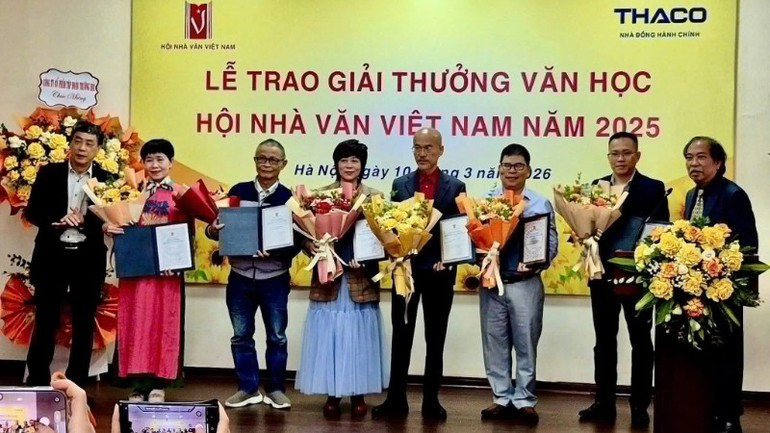 Winners of Viet Nam Writers’ Association Awards 2025 honoured at the ceremony 