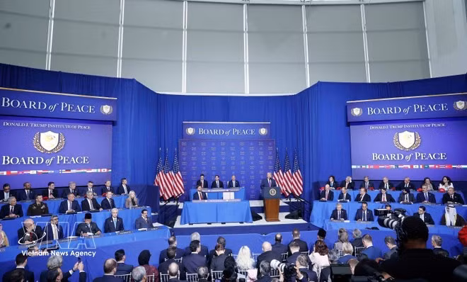 A view of the inaugural meeting of the Board of Peace. (Photo: VNA)