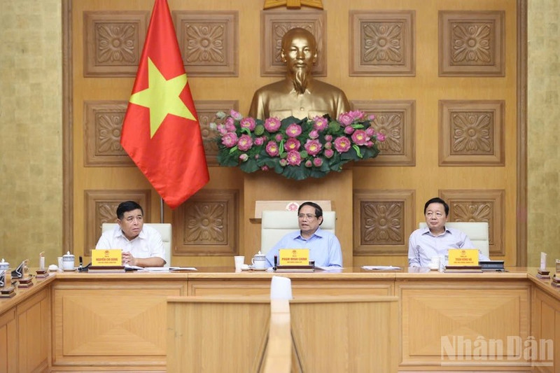 Prime Minister Pham Minh Chinh speaks at a conference on removing obstacles in conformity and standardisation of products and goods in Ha Noi on October 18, 2025. (Photo: NDO)