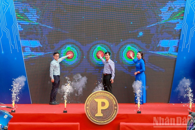 At the launch ceremony 