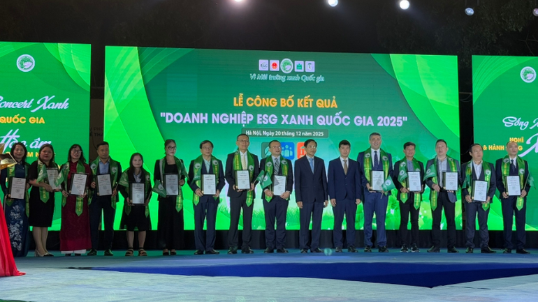 20 trailblazing companies in national green ESG rankings honoured at the ceremony (Photo: NDO)