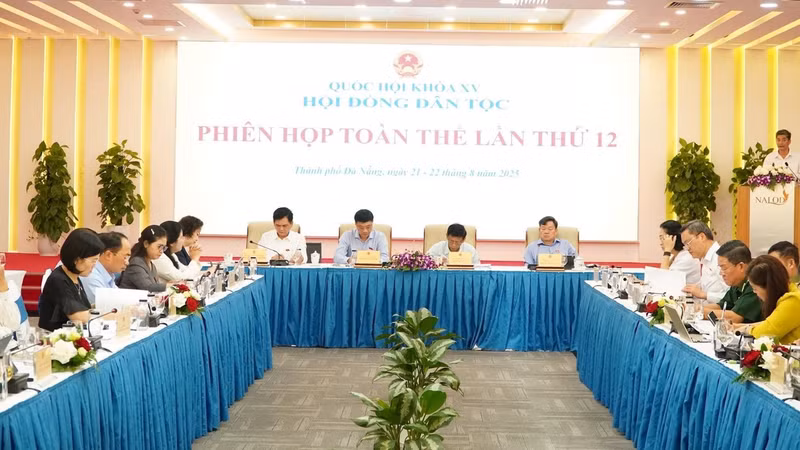 The 12th plenary session of the Council of Ethnic Affairs on August 21–22, 2025. (Photo: quochoi.vn)