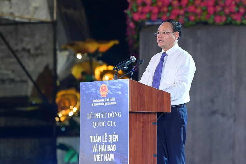 Deputy Minister of Agriculture and Environment Le Minh Ngan speaks at the launch ceremony (Photo: Ministry of Agriculture and Environment) 