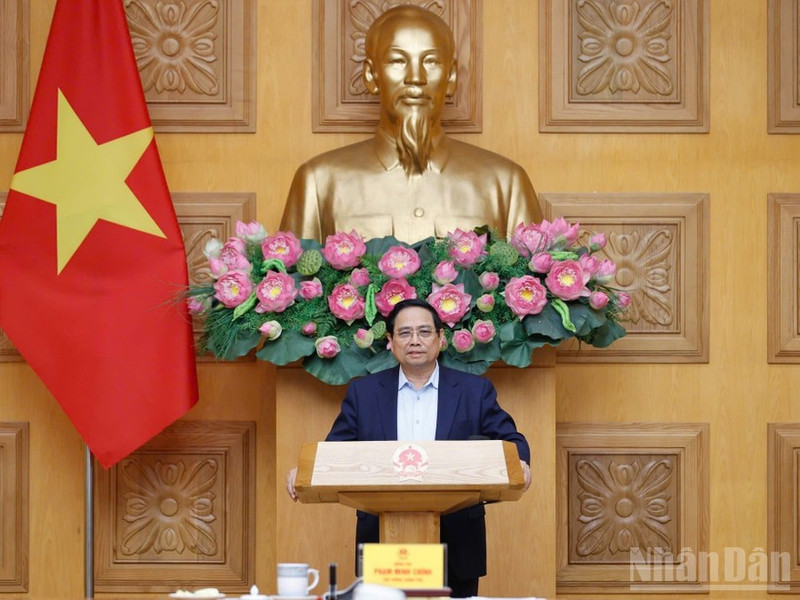 Prime Minister Pham Minh Chinh speaks at the meeting with the Policy Advisory Council in Ha Noi on March 7, 2026. (Photo: NDO) 