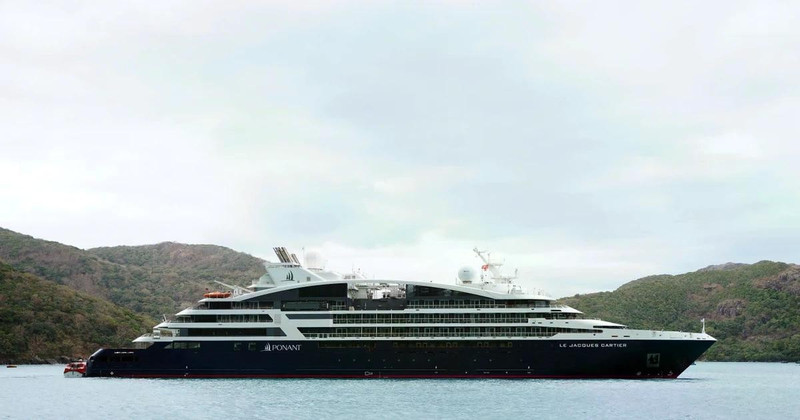Luxury cruise ship Le Jacques Cartier marks first international arrival in Con Dao in 2026. (Photo: Published by VNA)