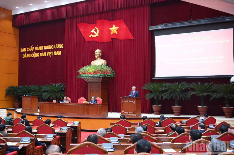 Party General Secretary To Lam speaks at the event. (Photo: NDO)
