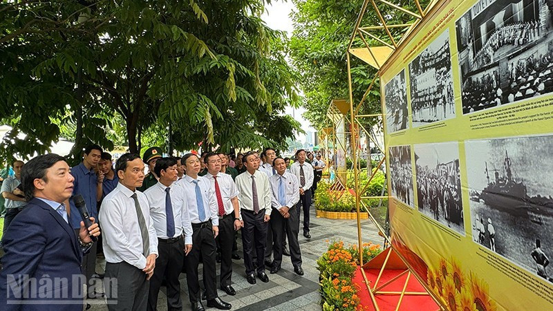 Visitors at the exhibition 