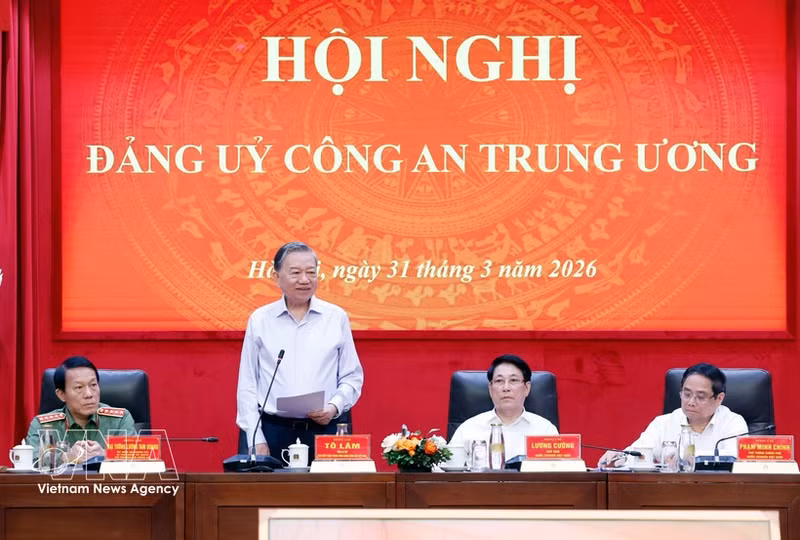 Party General Secretary To Lam addresses the meeting. (Photo: VNA)