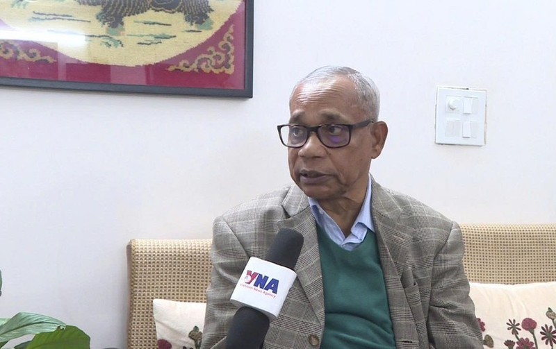 Rup Narayan Das, a former official of India’s Lok Sabha, grants an interview to the Viet Nam News Agency. (Photo: VNA)