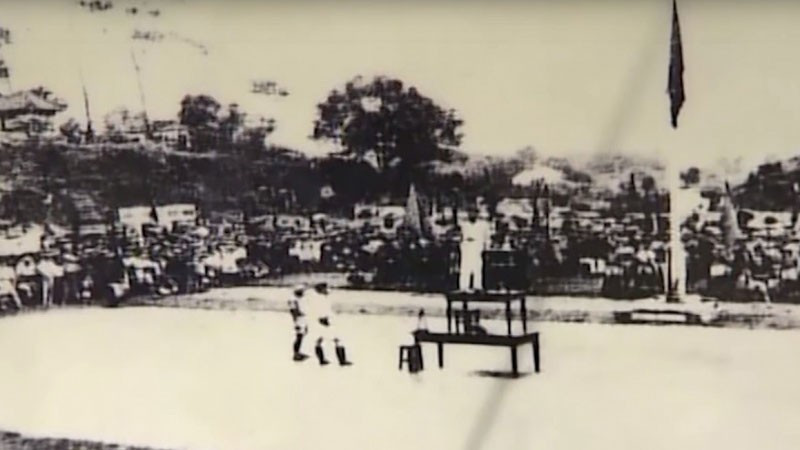 On the afternoon of August 20, 1945, a large number of people in the province participated in a large rally at the Thai Nguyen Town Stadium. (Photo: baothainguyen.vn)