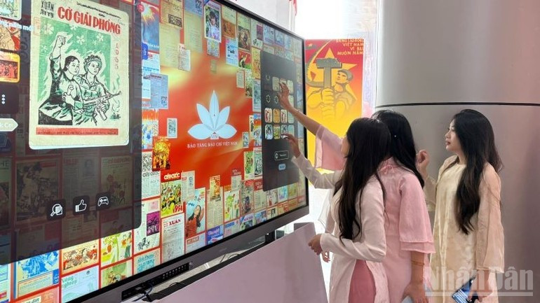 Visitors at the exhibition