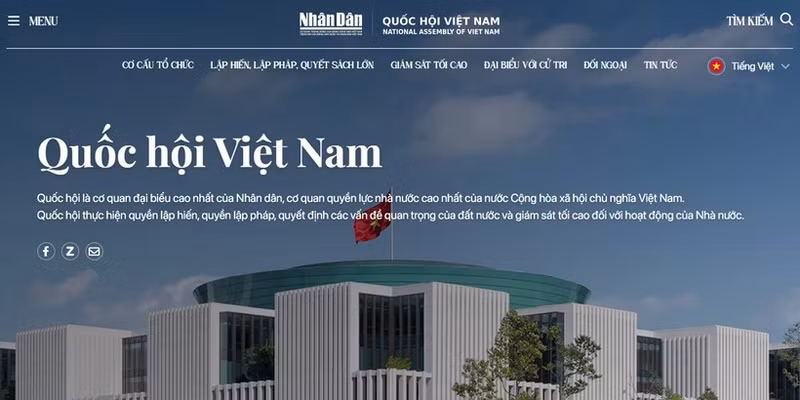 Nhan Dan Newspaper launches National Assembly information page