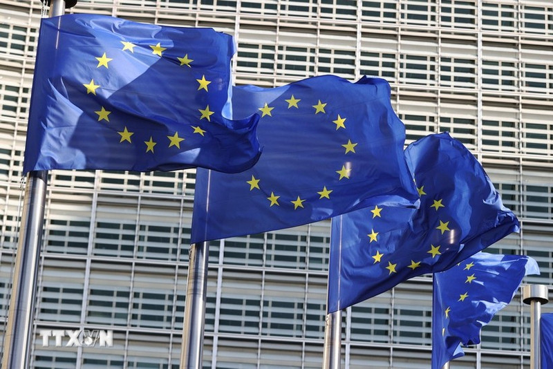 The flag of the European Union (EU). (Photo: Xinhua/ VNA)