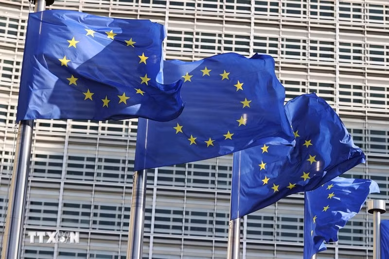 The flag of the European Union (EU). (Photo: Xinhua/ VNA)