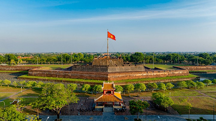 The Flag Tower of Hue Ancient Citadel is part of the Hue Imperial Citadel Complex - a World Cultural Heritage site. (Photo: hue.gov.vn)