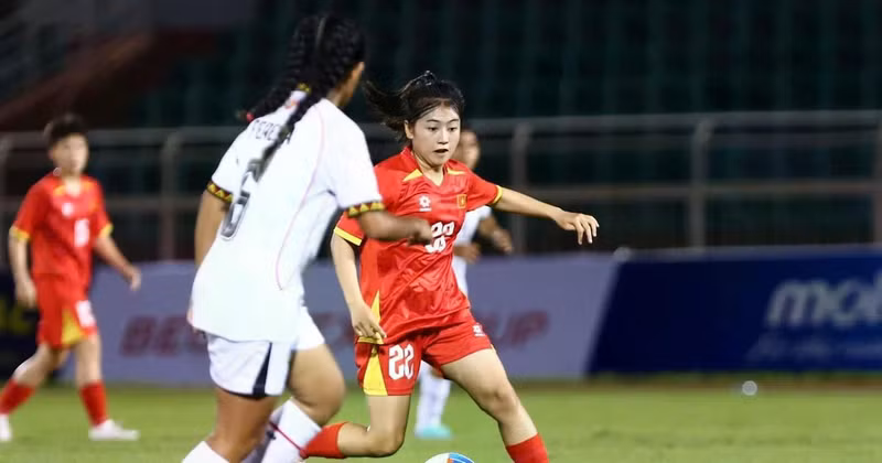 Viet Nam U19 Women’s team claims a dominant win over Timor-Leste U19. (Photo: VFF)