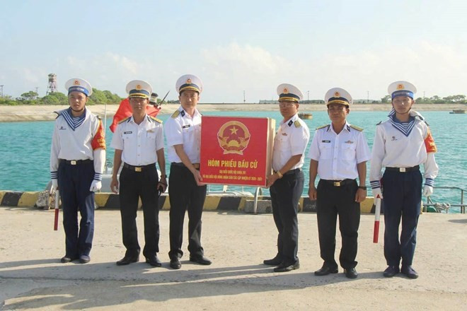 The National Election Council has approved early voting at several polling stations in the Truong Sa special zone. (Photo by Duc Thu)