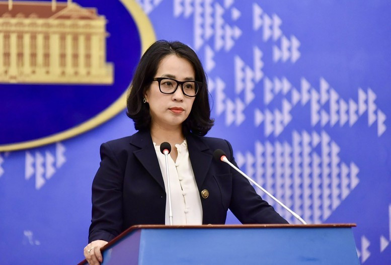 Spokesperson of the Ministry of Foreign Affairs Pham Thu Hang. (Source: chinhphu.vn)