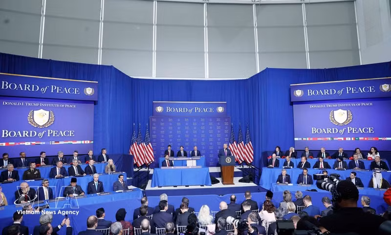 Party General Secretary To Lam attends the inaugural meeting of the Gaza Board of Peace in Washington D.C, the US (Photo: VNA)