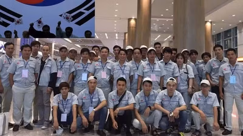 Vietnamese workers employed in the Republic of Korea. (Illustrative photo: Colab)