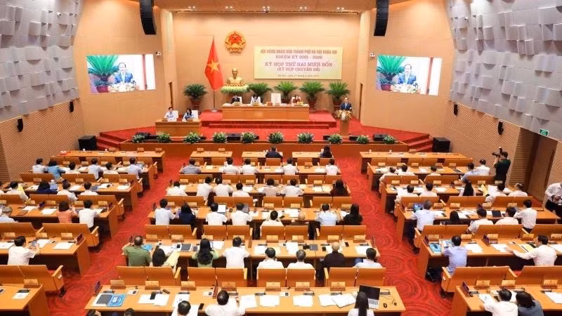 The 24th session of the Ha Noi People’s Council, term XVI (2021–2026).