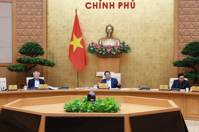PM Pham Minh Chinh chairs the session (Photo: VNA)