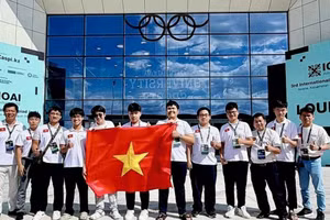 Viet Nam grabs two gold, one silver and four bronze medals at the third International Olympiad in Artificial Intelligence. (Photo published by VNA)