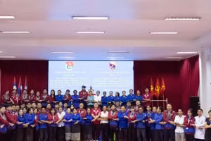 Vietnamese, Lao youth strengthen bonds, contribute to bilateral ties. (Photo: VNA)