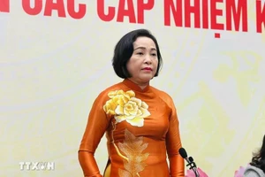 NA Vice Chairwoman Nguyen Thi Thanh speaks a press briefing about the progress of the 16th National Assembly (NA) and People’s Councils at all levels for the 2026–2031 tenure. (Photo: VNA)