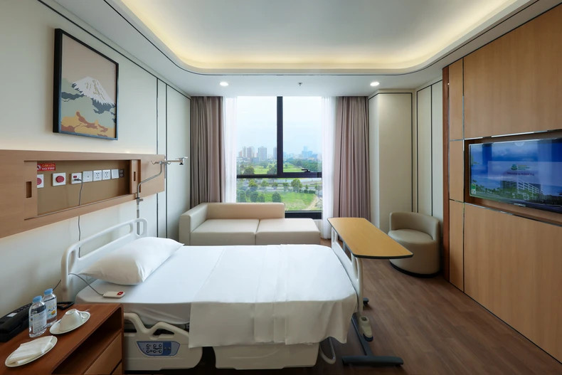 A standard room at the hospital A standard room at the hospital