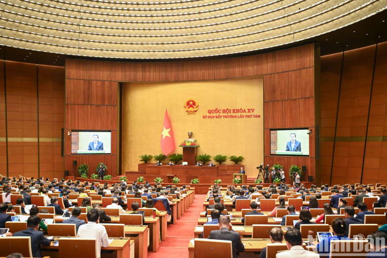 A view of the extraordinary session.