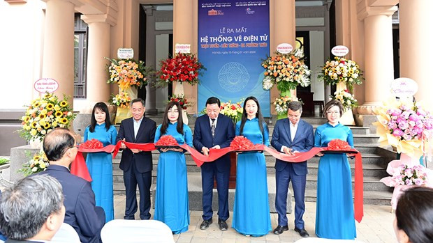 The Vietnam National Museum of Fine Arts on January 15 launches its new electronic ticket system. (Photo: Ministry of Culture, Sports and Tourism)