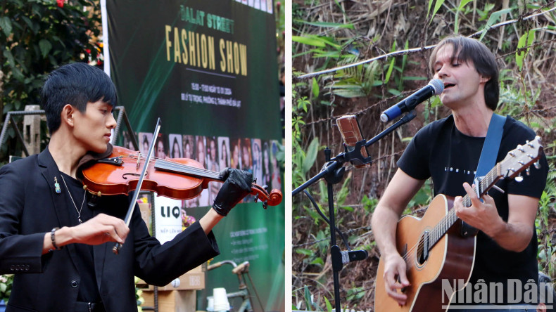 Within the framework of the Dalat Street Fashion Show, there will be performances by street bands, along with saxophone and violin solo performances by domestic and foreign artists.