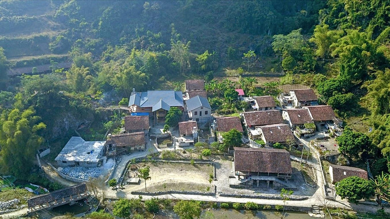 An aerial view of Khuoi Ky village (Photo: toquoc.vn)
