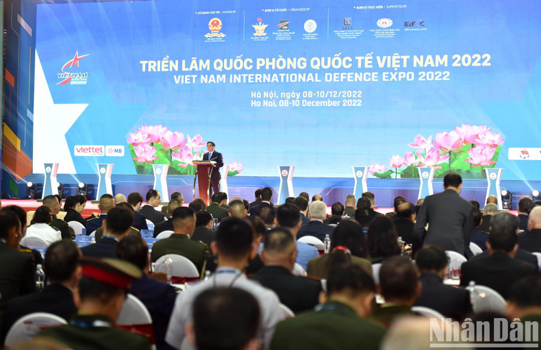 Prime Minister Pham Minh Chinh speaking at the opening ceremony of the Vietnam Defence 2022. Prime Minister Pham Minh Chinh speaking at the opening ceremony of the Vietnam Defence 2022.