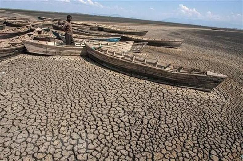 The dried inland Lake Chilwa in Malawi, on October 19, 2018. (Photo: AFP/VNA)