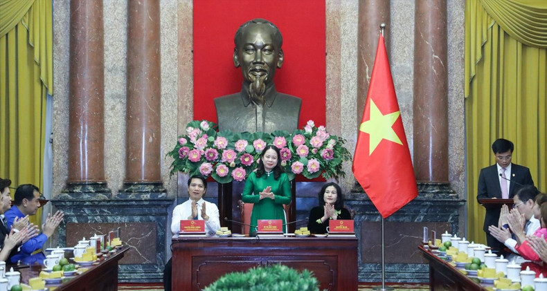 Vice President Vo Thi Anh Xuan speaks at the event (Photo: vpctn.gov.vn) Vice President Vo Thi Anh Xuan speaks at the event (Photo: vpctn.gov.vn)
