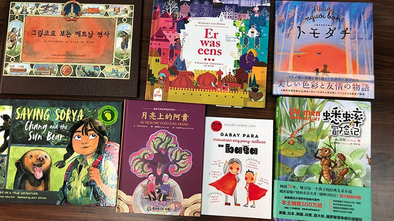 Vietnamese children's books at the fair. Vietnamese children's books at the fair.