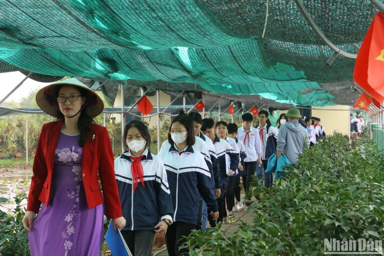Van Dai lotus pond attracts all ages to visit and experience. This is a destination not to be missed when returning to Hung Ha district, Thai Binh province.