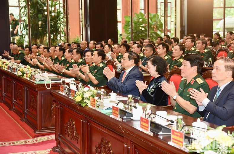 Prime Minister Pham Minh Chinh and other delegates attend the ceremony. Prime Minister Pham Minh Chinh and other delegates attend the ceremony.